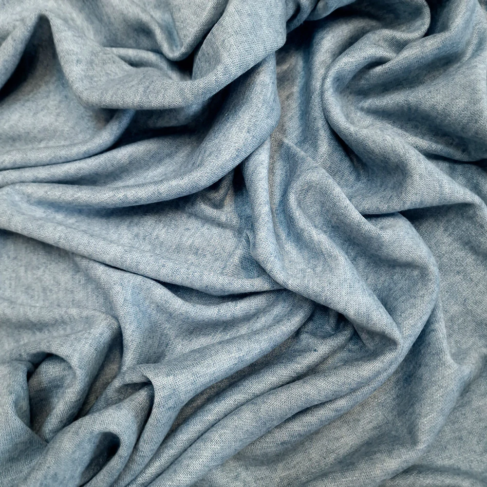 svetříkový úplet s angorskou vlnou, světlemodrá melange