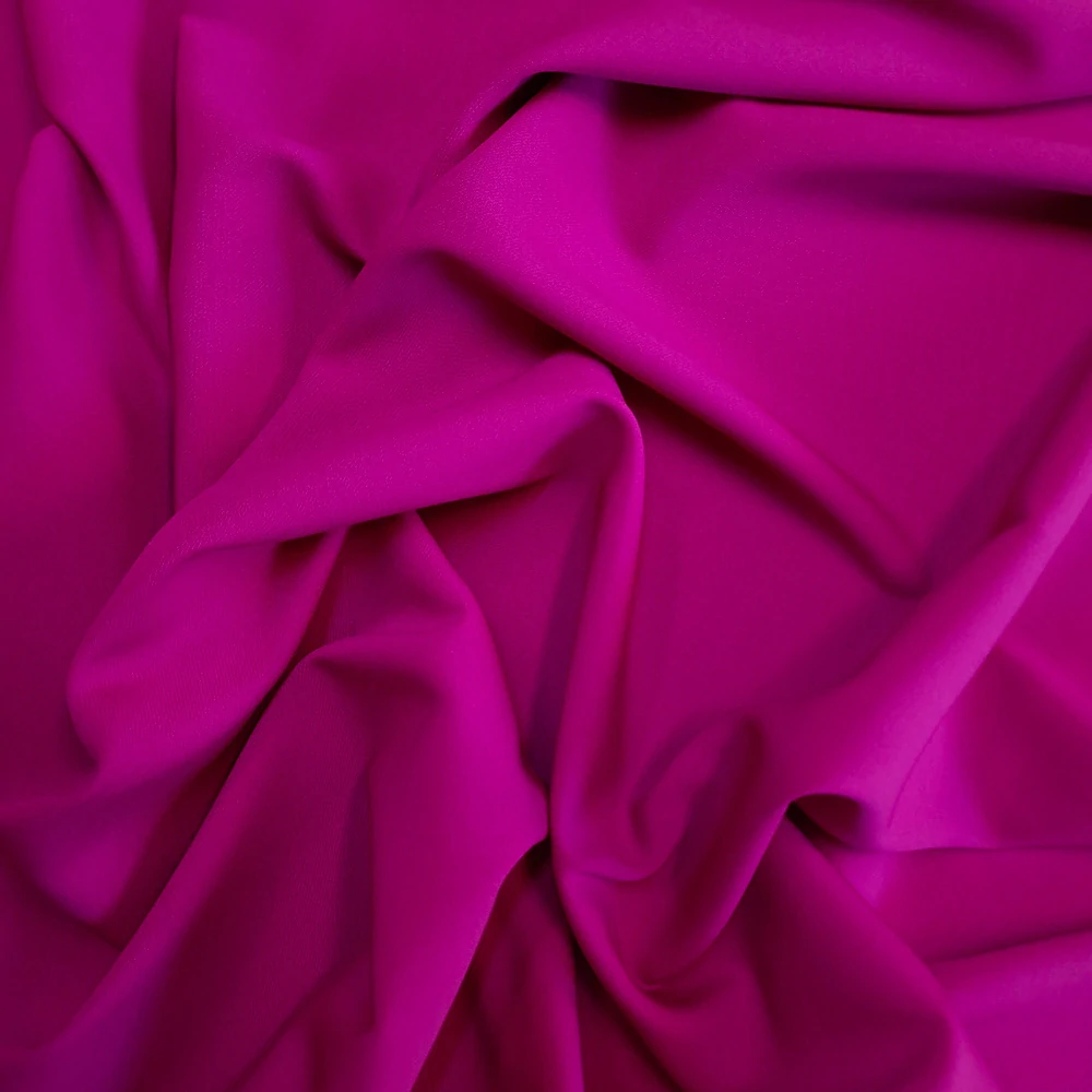 gabarden/satén, vlněná kostýmovka, magenta