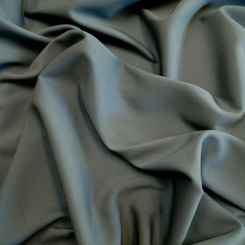 gabardén/satén, vlněná kostýmovka, šedá