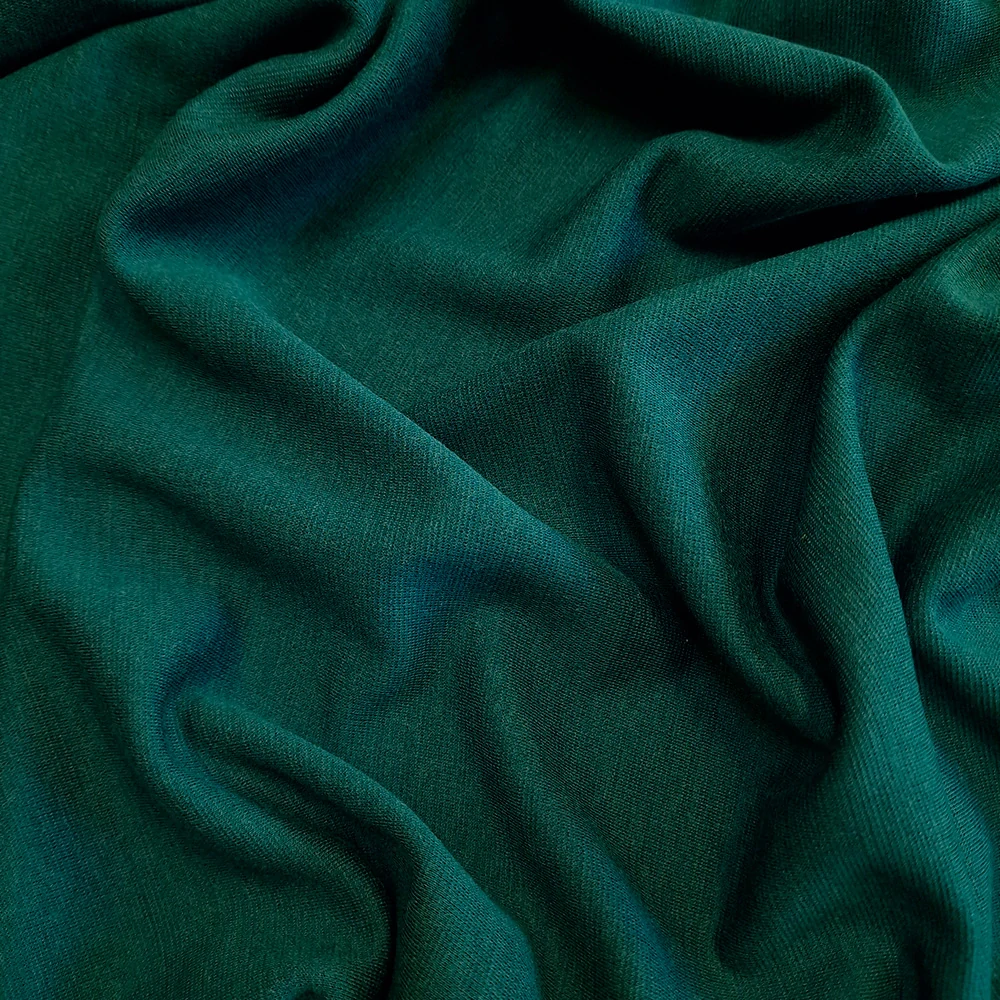 úplet merino, zelená petrolejová