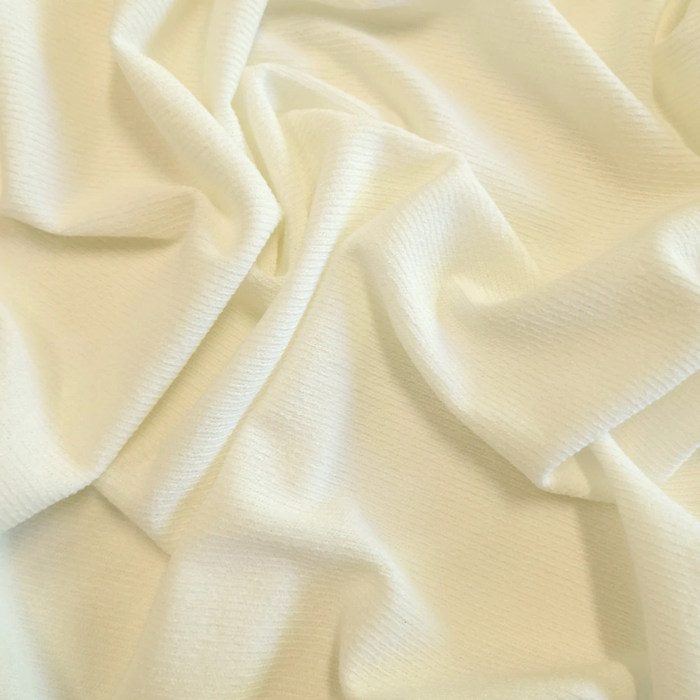 elastická pletenina, smetanová bílá