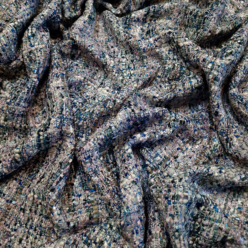 kostýmovka typu Chanel, šedomodrá