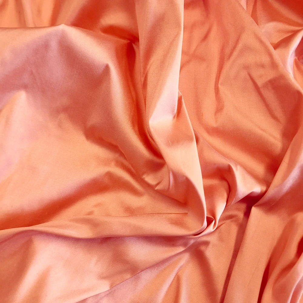 hedvábí, hladký šantung, růžová broskvová 888