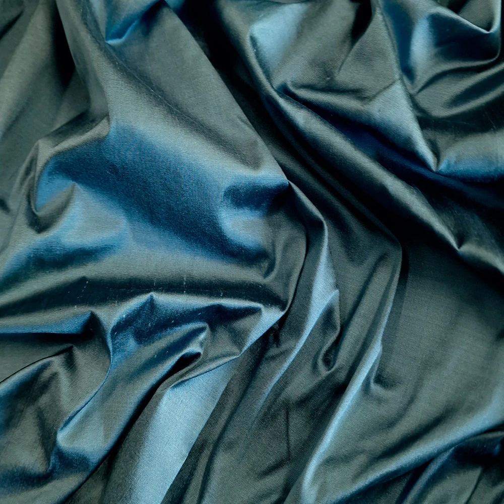 hedvábí, hladký šantung , ocelová modrošedá105