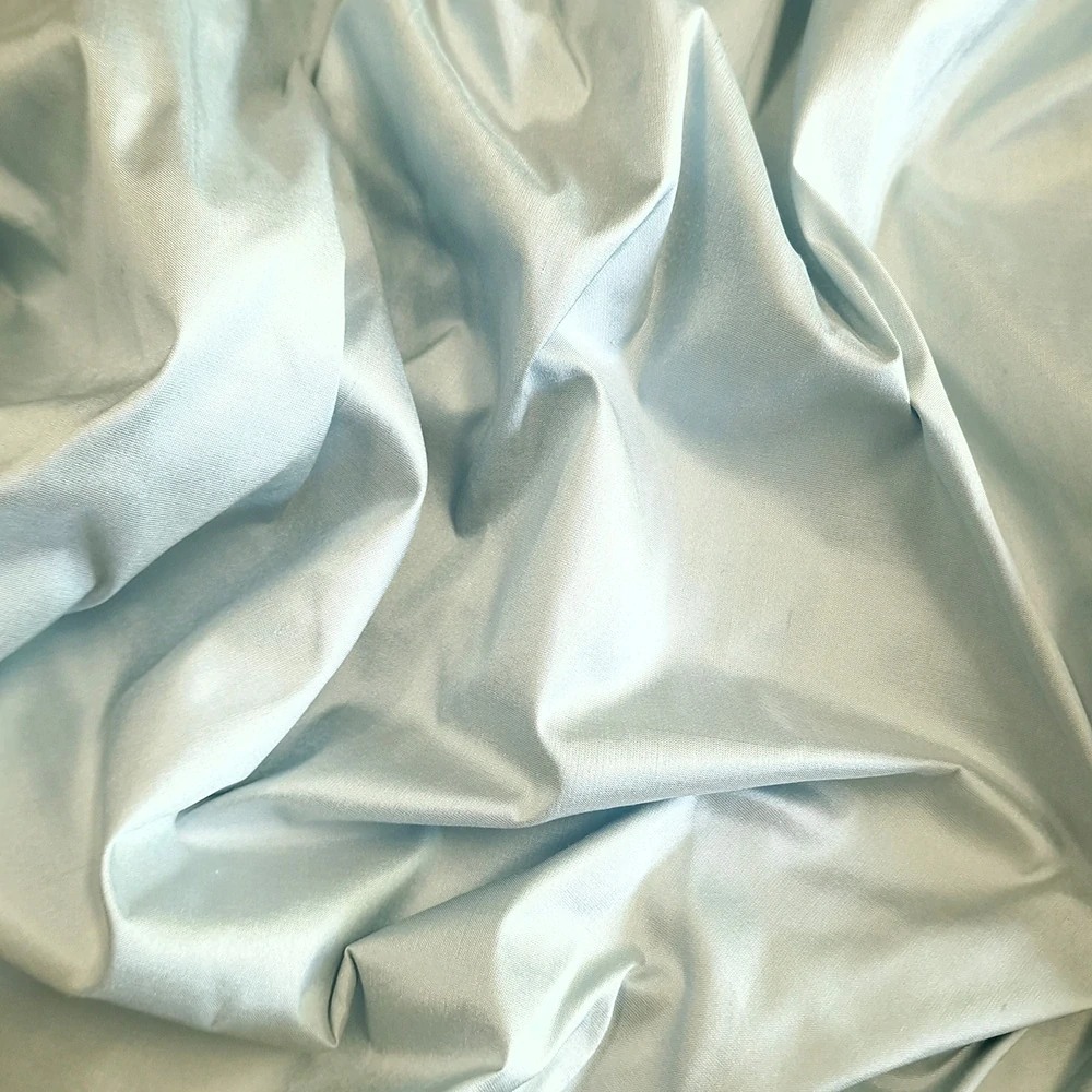 hedvábí, hladký šantung, světlá modrošedá 109