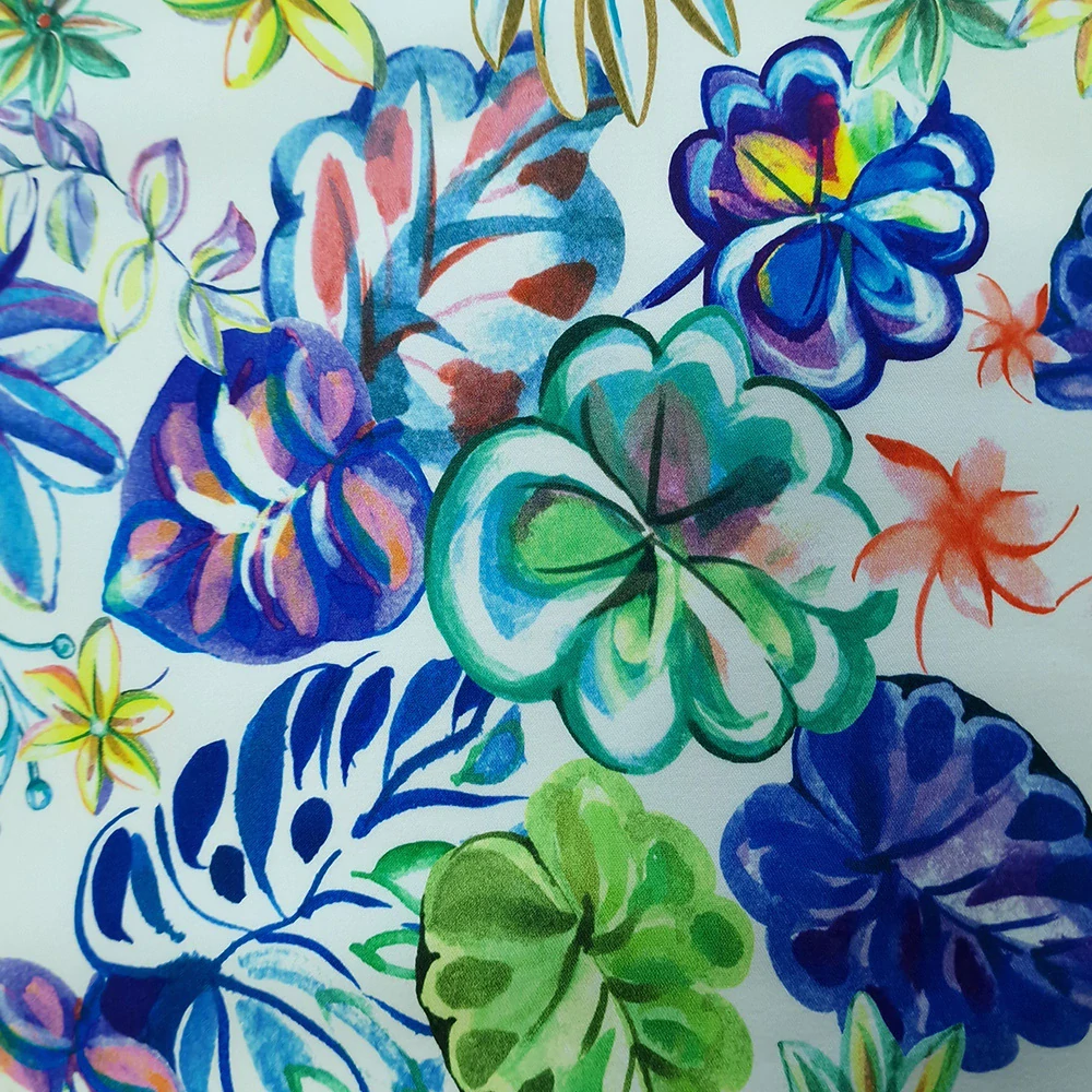 bavlněný twil, vzor nature cobalt