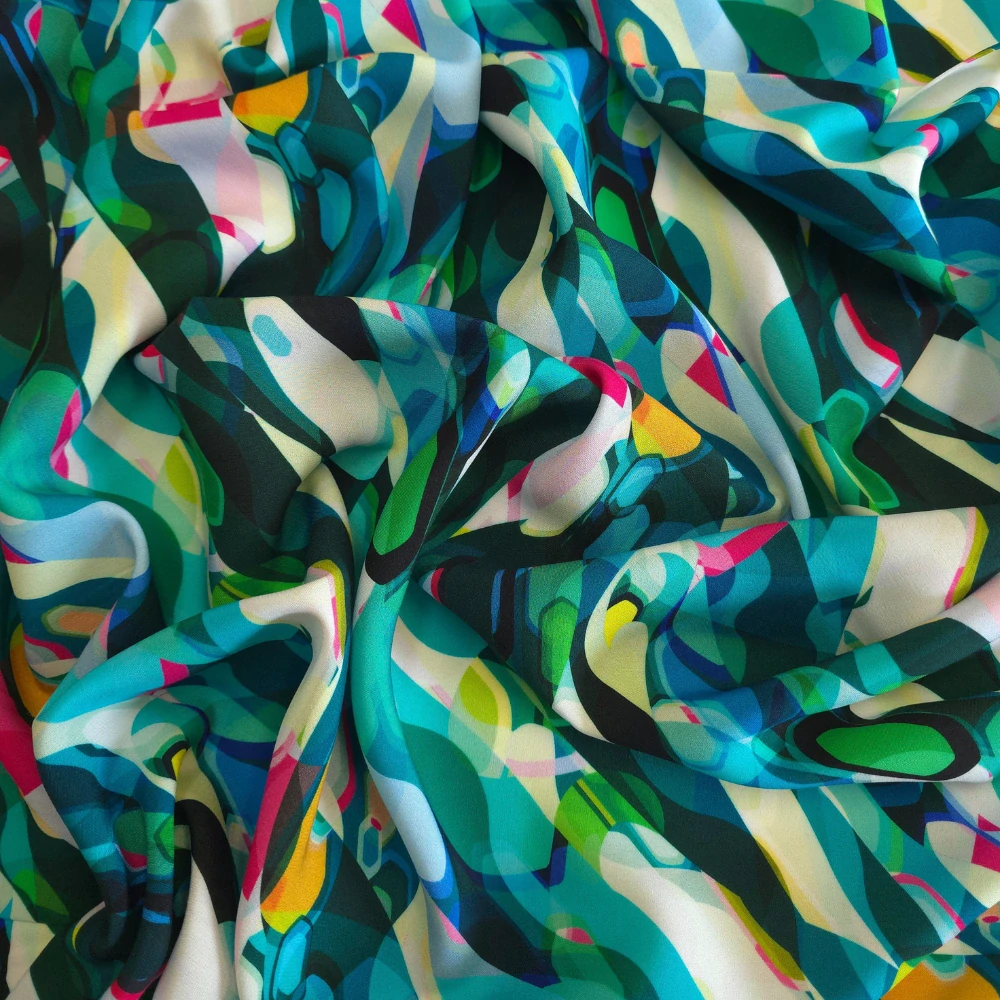 viskózové plátno, vzor laguna