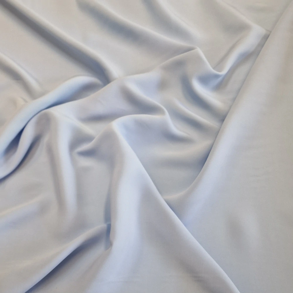 cupro, světlá modrá