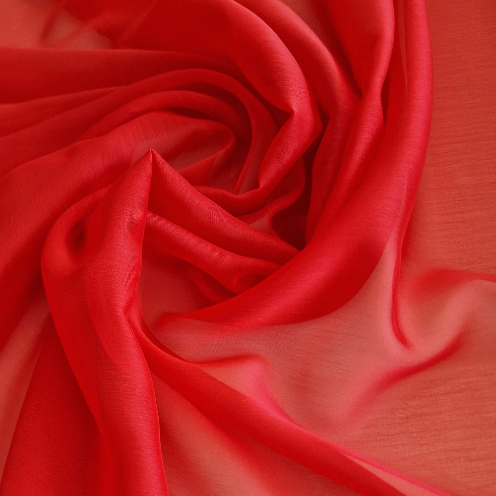 šifon, výrazná korálová