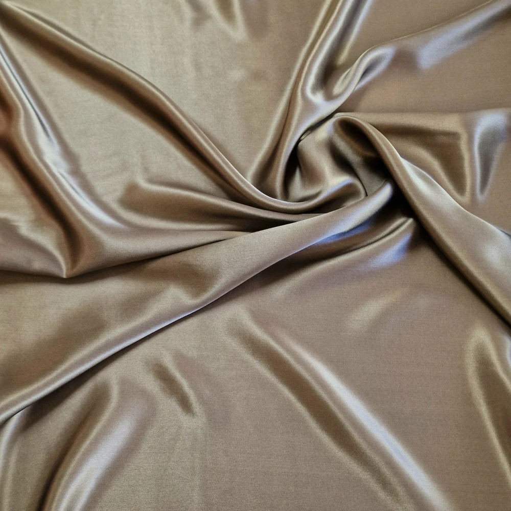 hedvábný satén, khaki
