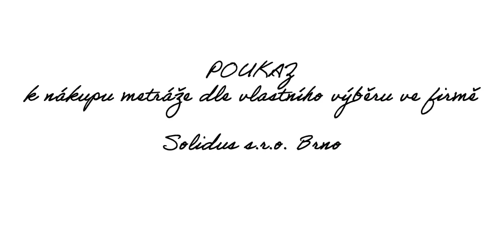 Poukázka na nákup látek na pobočce - 2000 Kč