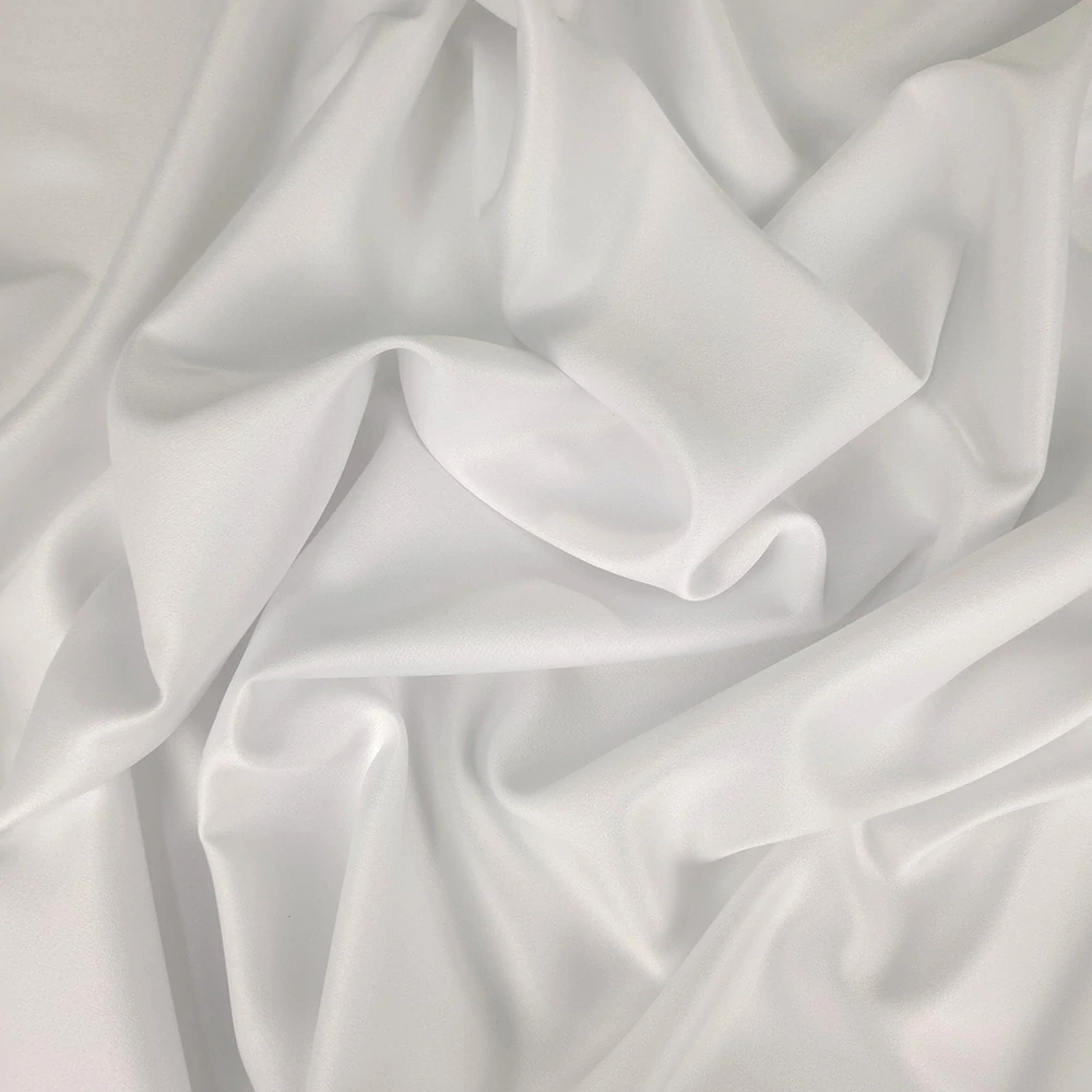 crep georgette/saten , bílá 3