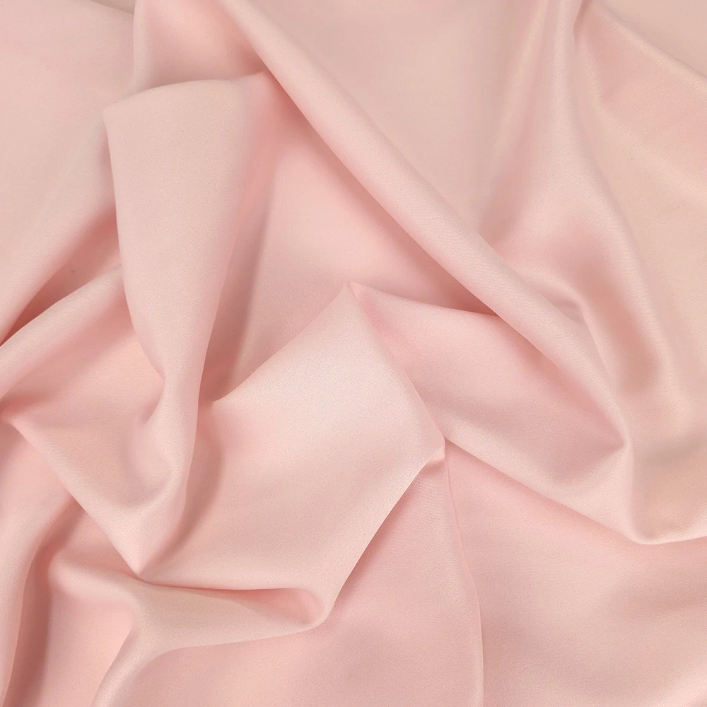 crep georgette/saten, světlá meruňková růžová, 1690