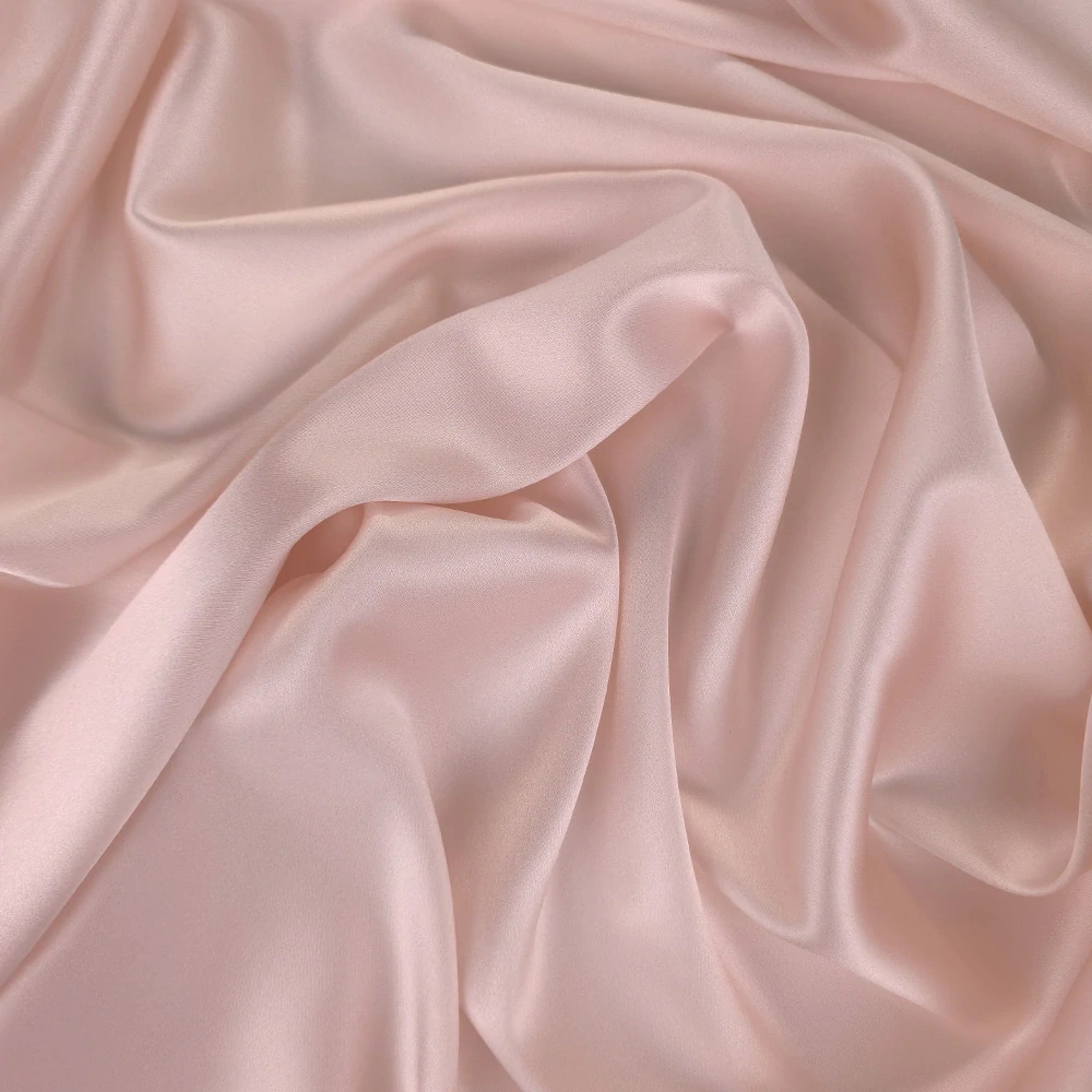 hedvábný satén s elastanem, světlý starorůžový pastel 1011