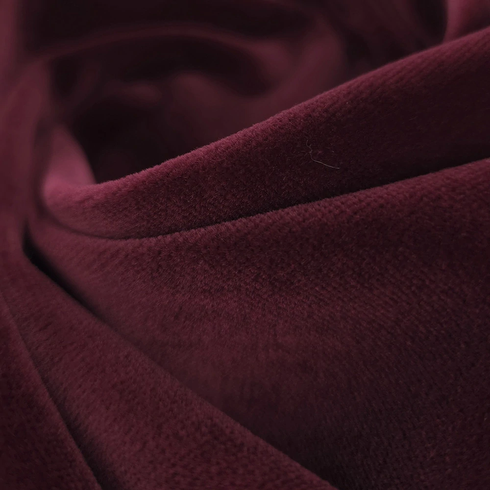bavlněný samet, vínová burgundy 543