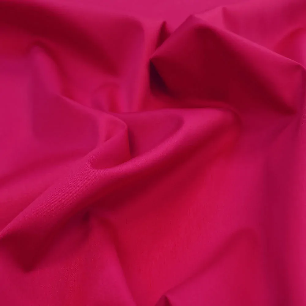 bavlněný elastický satén, hot pink