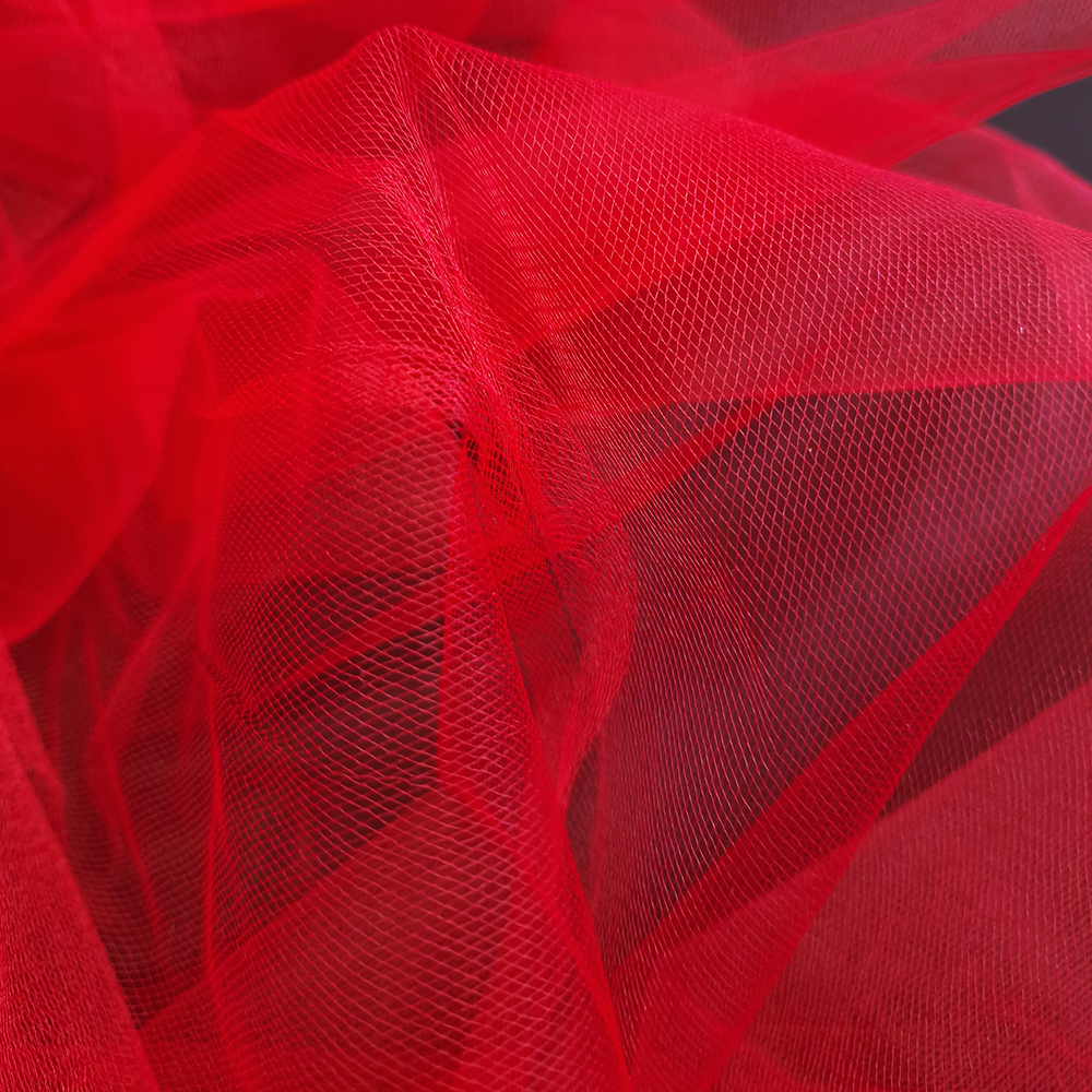 tyl nepružný, šíře 280 cm, červená