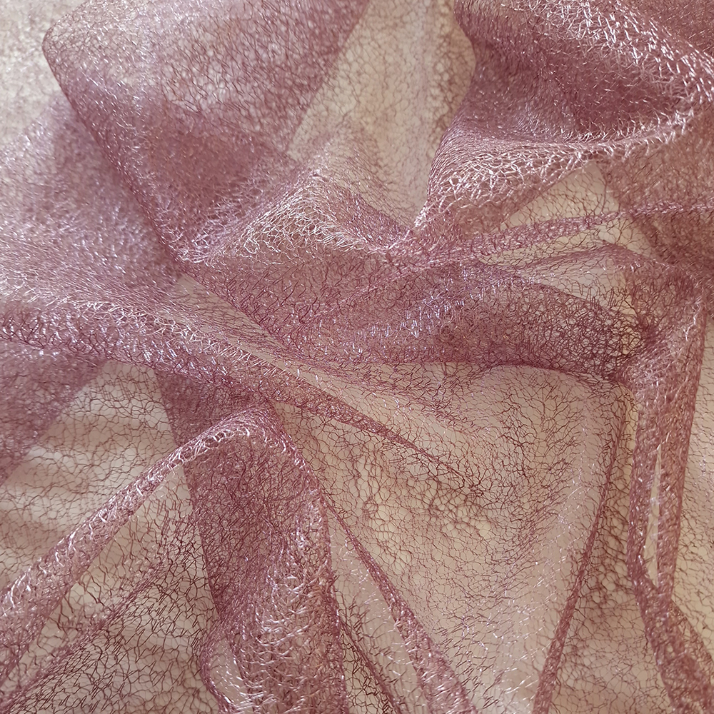 pavučinkový tyl, fialová pudrová