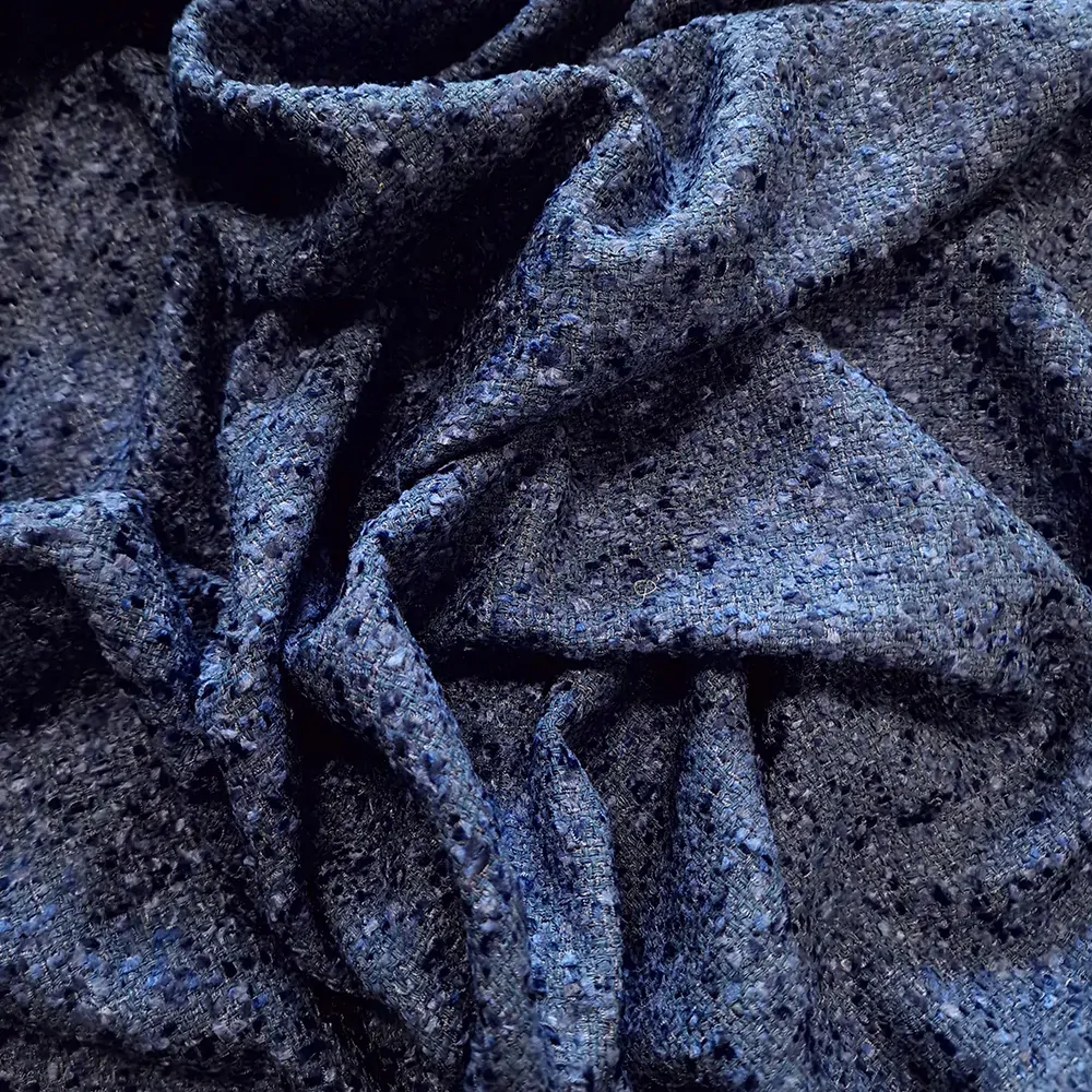 kostýmovka typu Chanel, jednobarevná, modrá