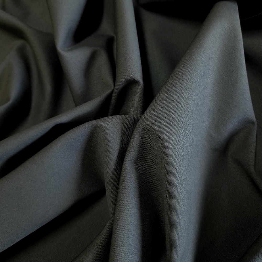 bavlněný elastický gabardén, tmavě šedá