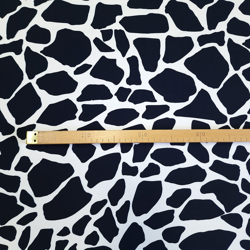 viskózové plátno, tmavěmodrý vzor