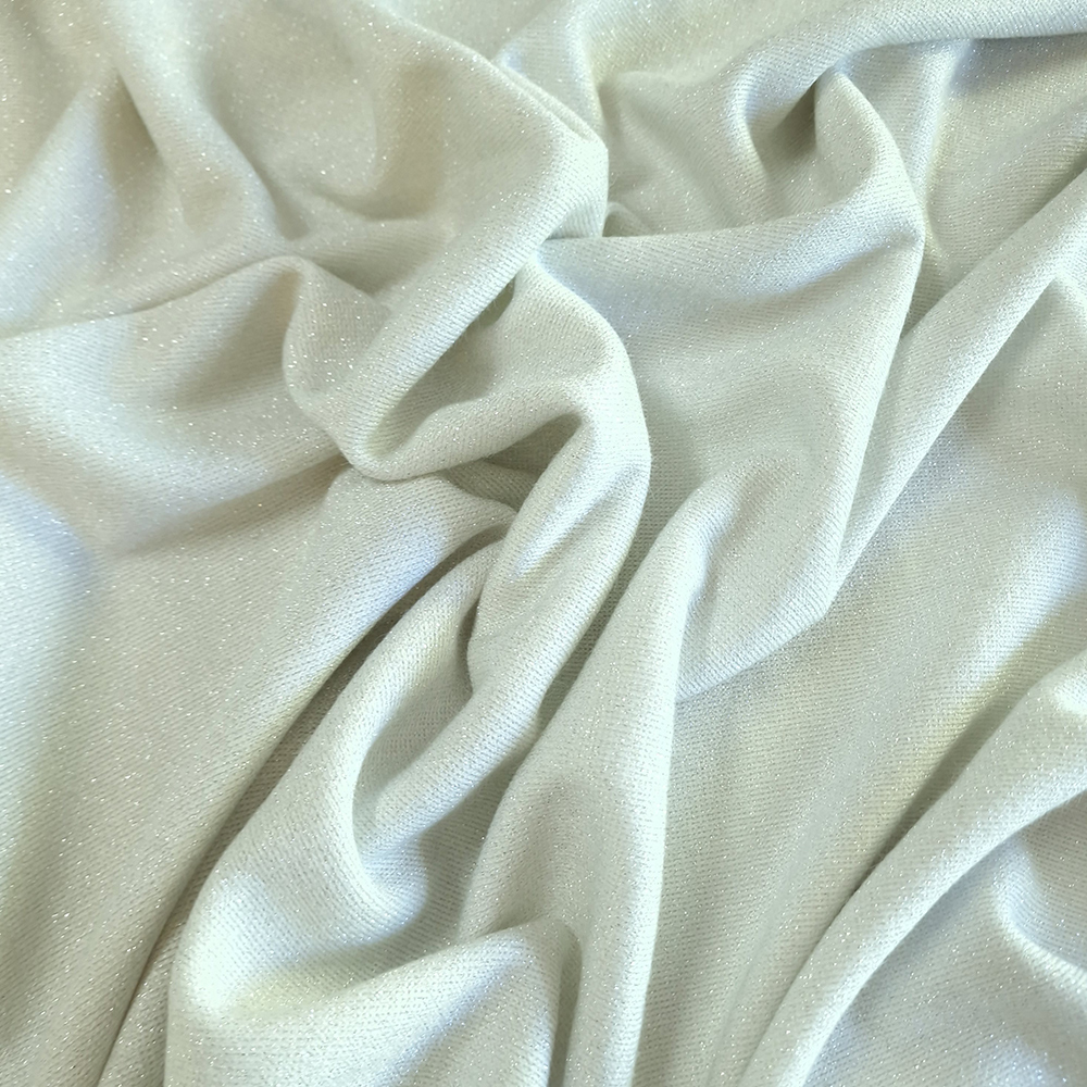 svetrový úplet , bílá s lurexem