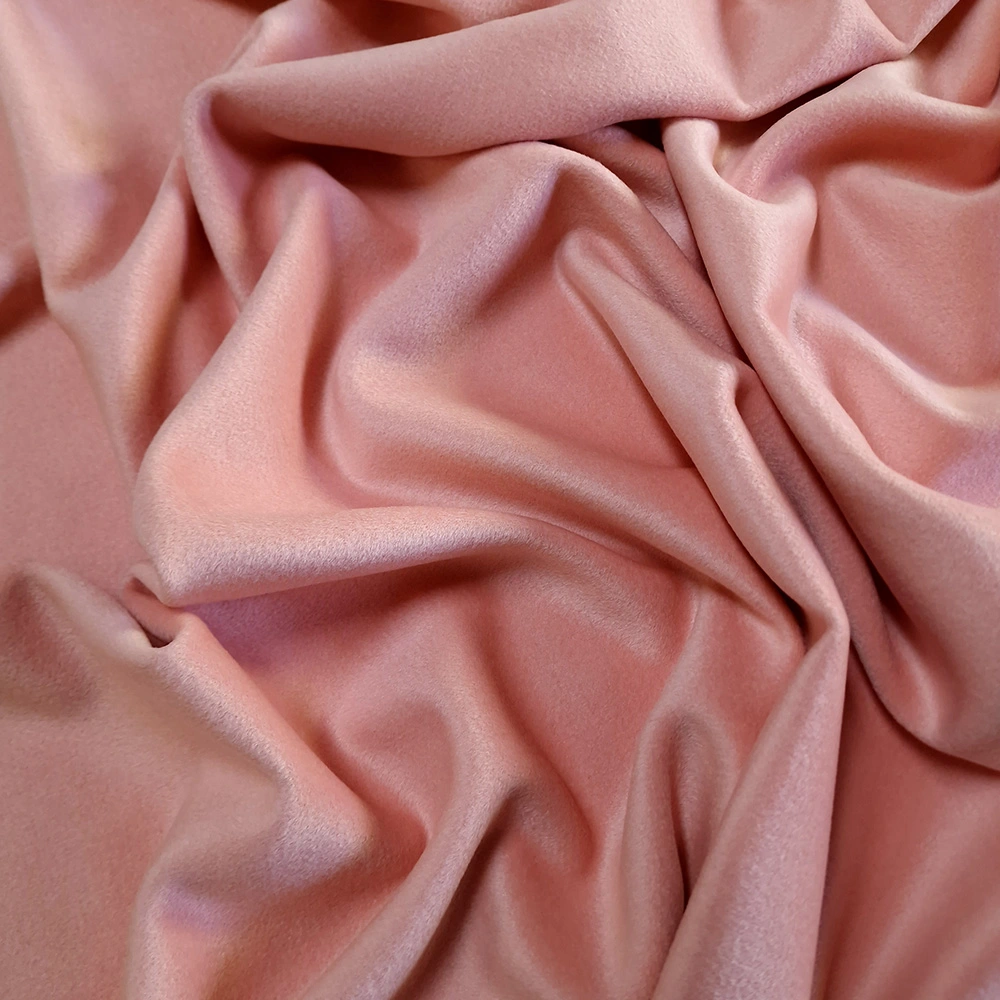 kabátovka kašmír/vlna, růžový pastel