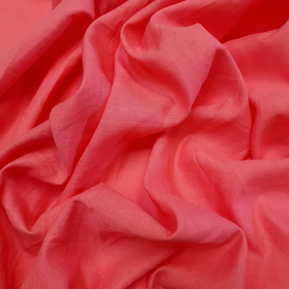 košilovka len/bavlna, losos