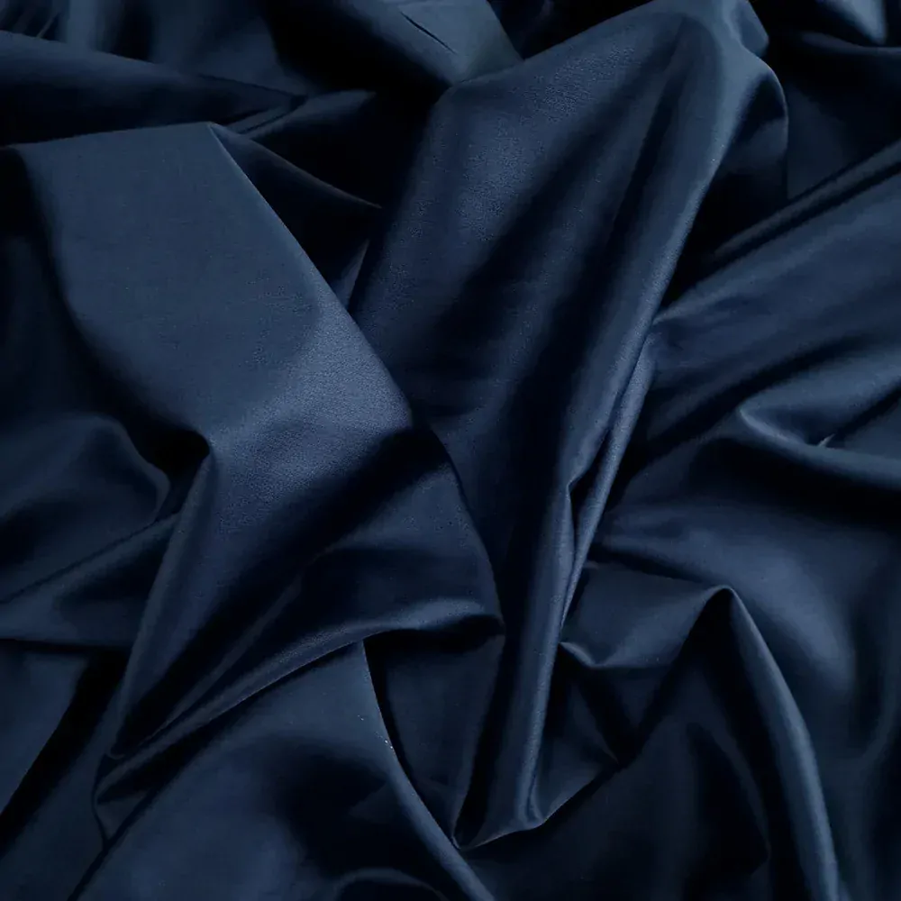 košilovka saténová, tm. modrá