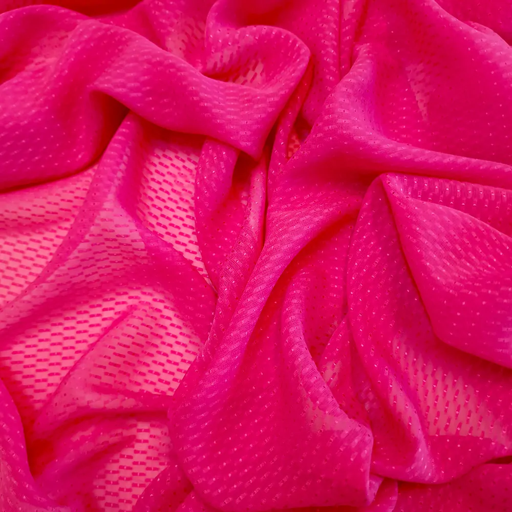 hedvábný šifon růžový