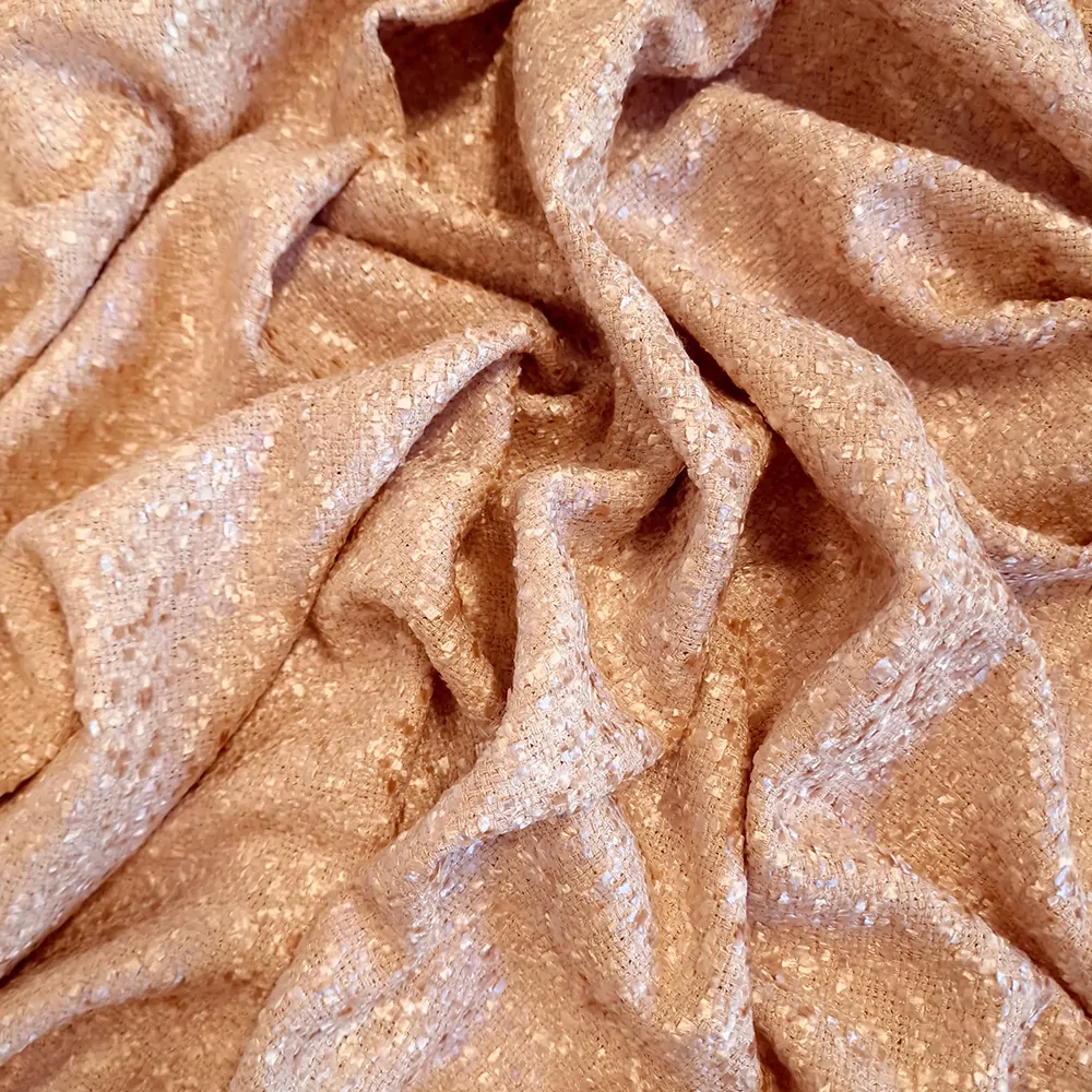 kostýmovka typu Chanel, jednobarevná, světlá béžová
