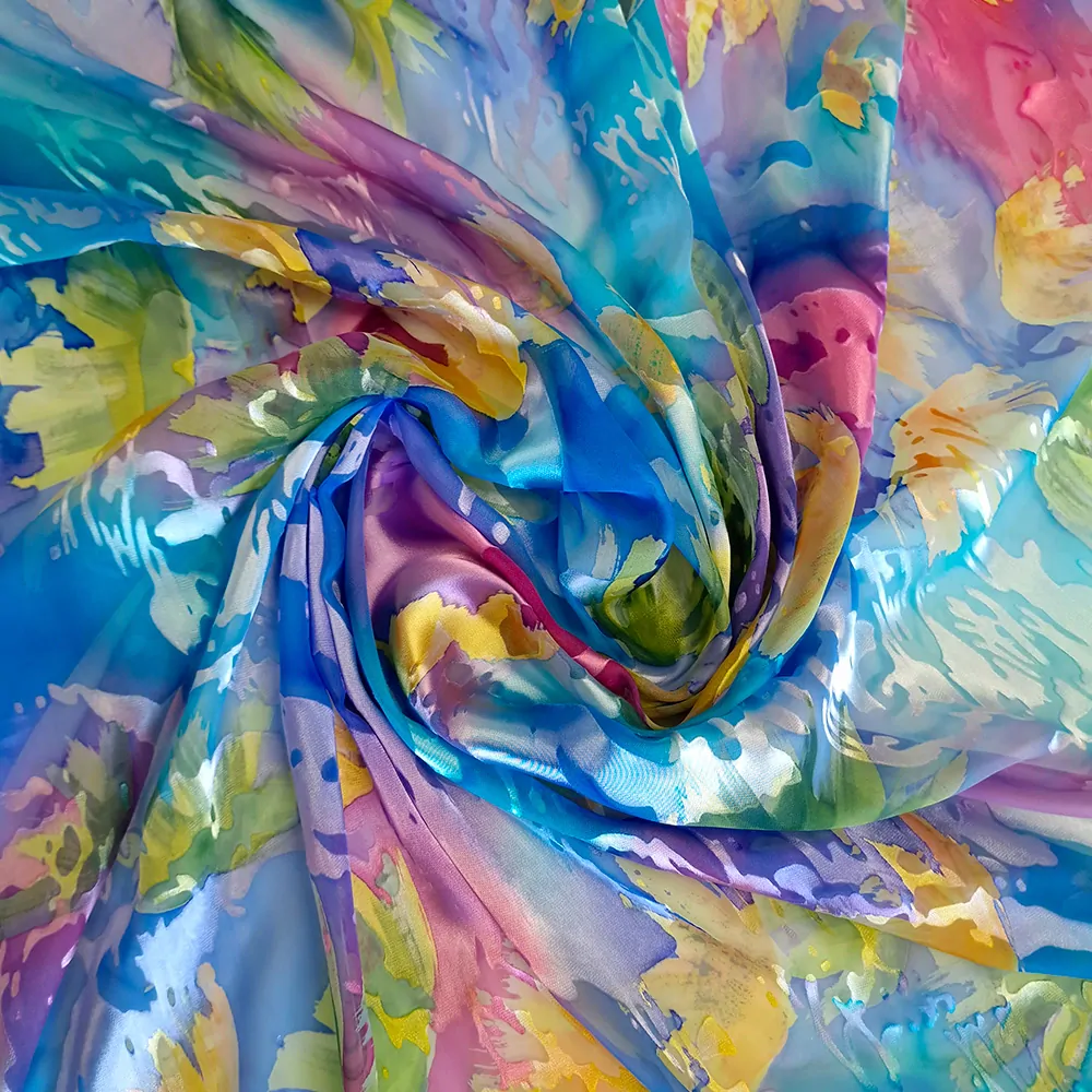 hedvábí DEVORÉ, pastel