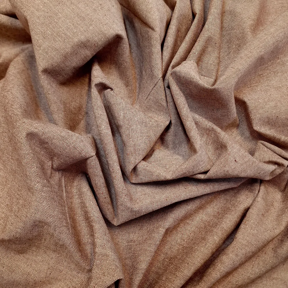 kostýmovka, len/bavlna, světlehnědá