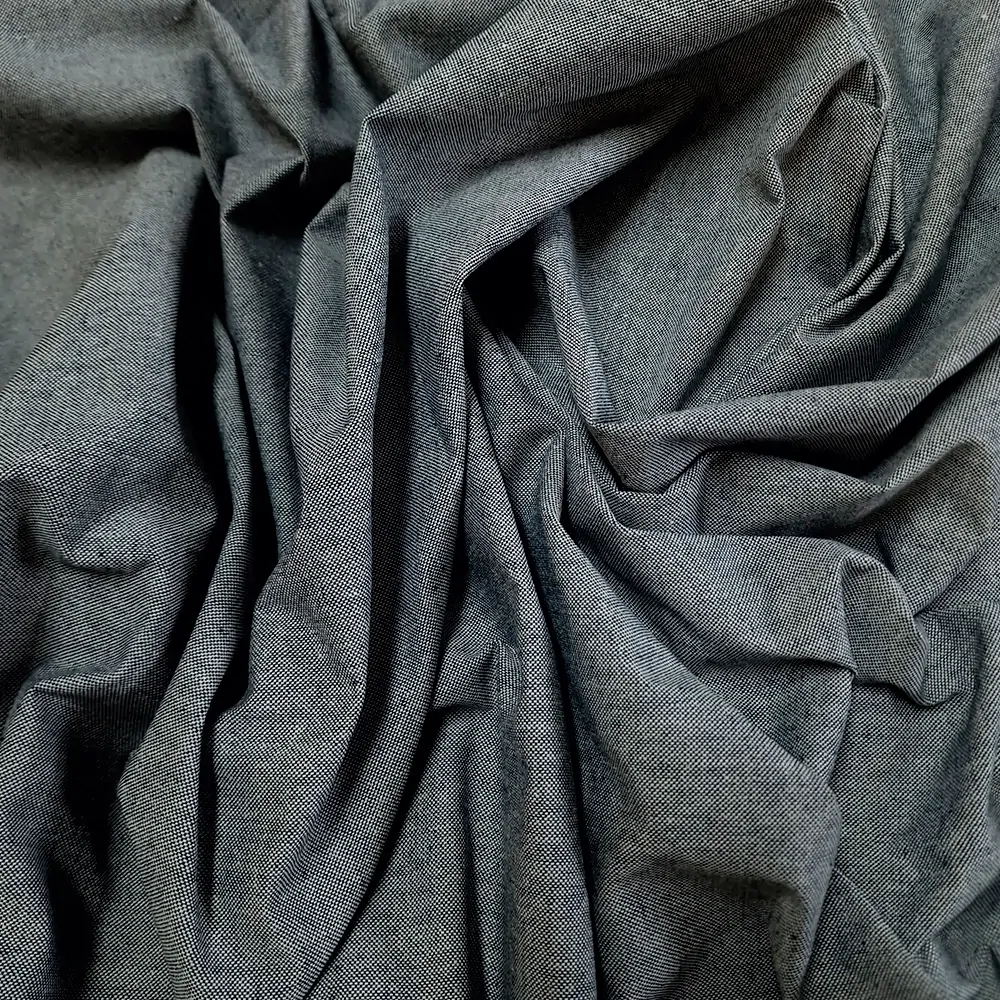 kostýmovka, len/bavlna, šedomodrá