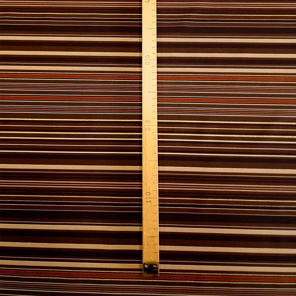 popelín elastický, hnědo-béžové proužky