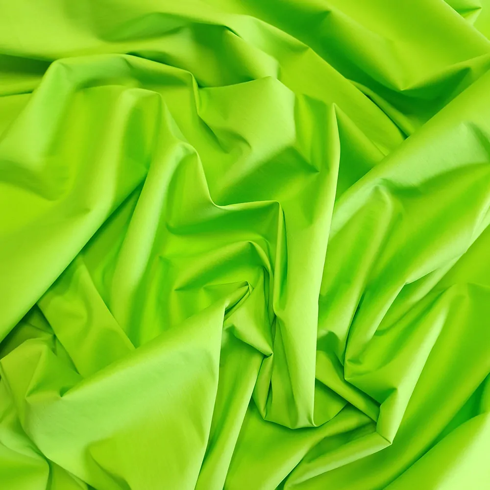 popelín elastický, zelená limetka