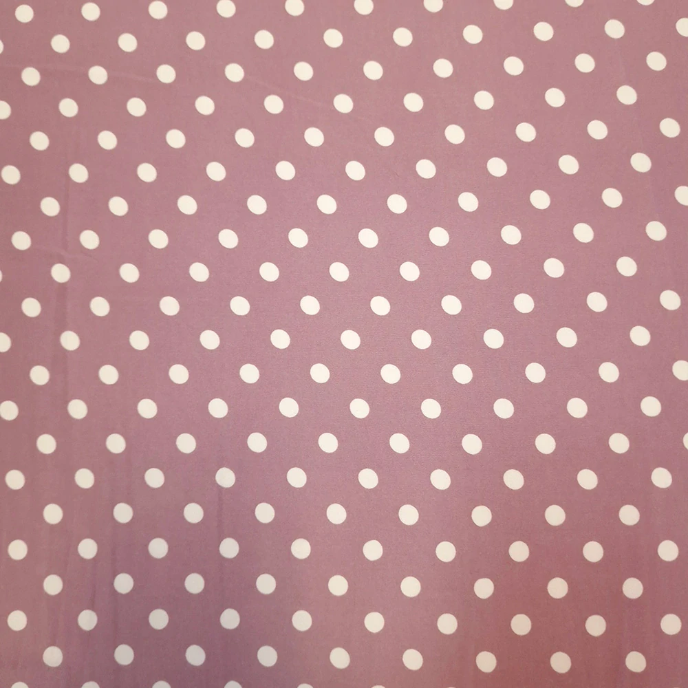satén , puntík pudrová starorůžová
