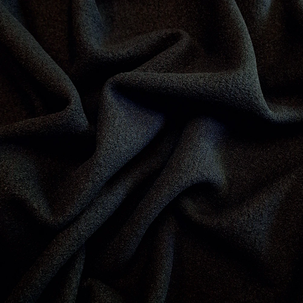 pařená vlna, černá