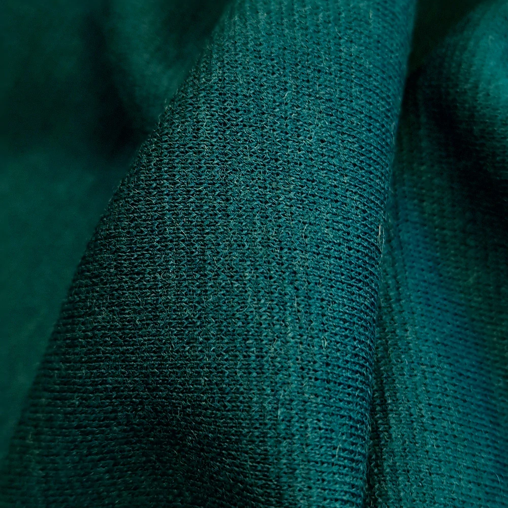 úplet merino, zelená petrolejová