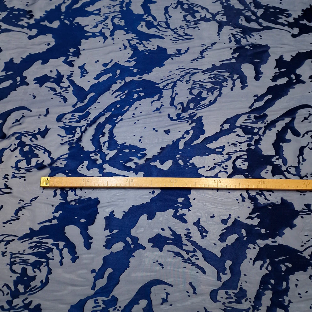 hedvábí DEVORÉ, blu