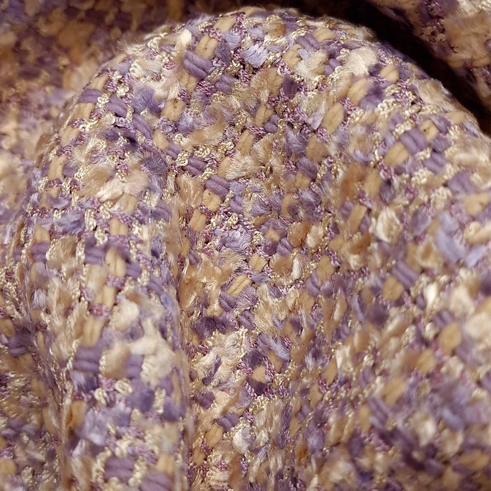 kostýmovka typu Chanel, lila/béžová