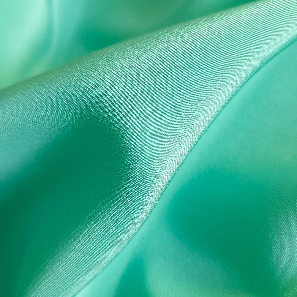 hedvábí, crepe de chine, mint 7288