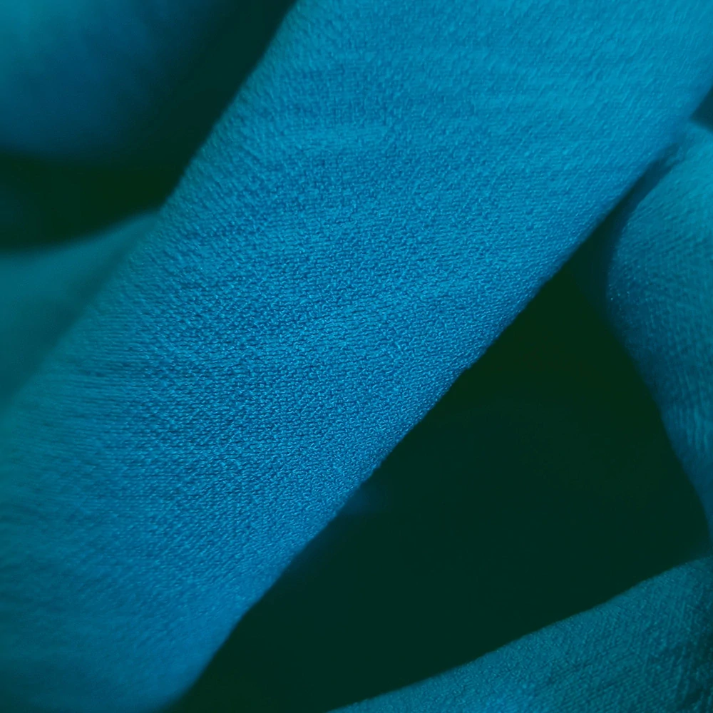 krep, viskóza, modrá