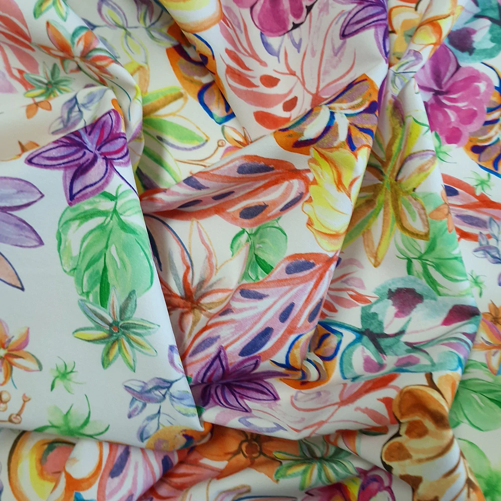 bavlněný twill, vzor nature pink