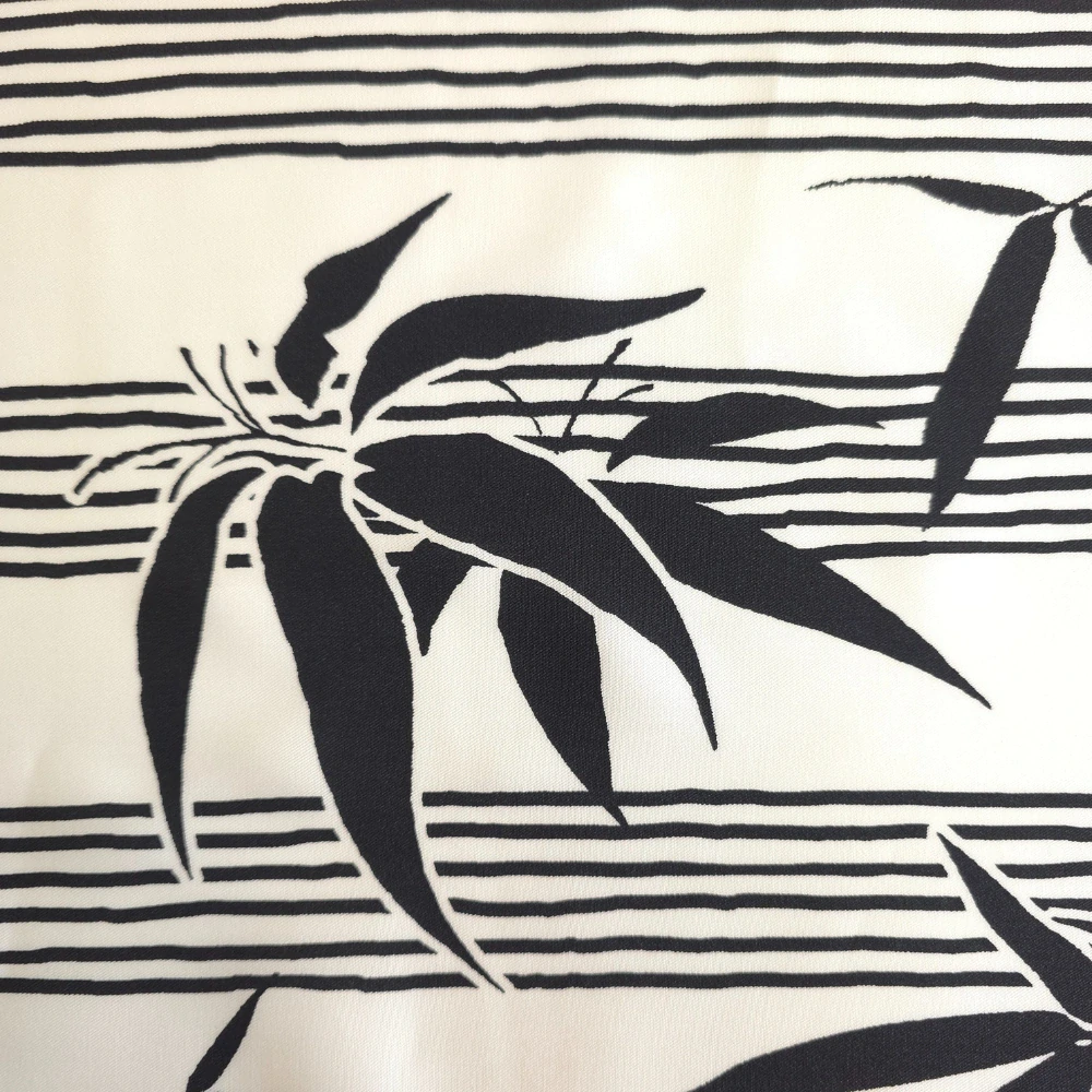 viskózová šatovka s keprovou vazbou, vzor japan