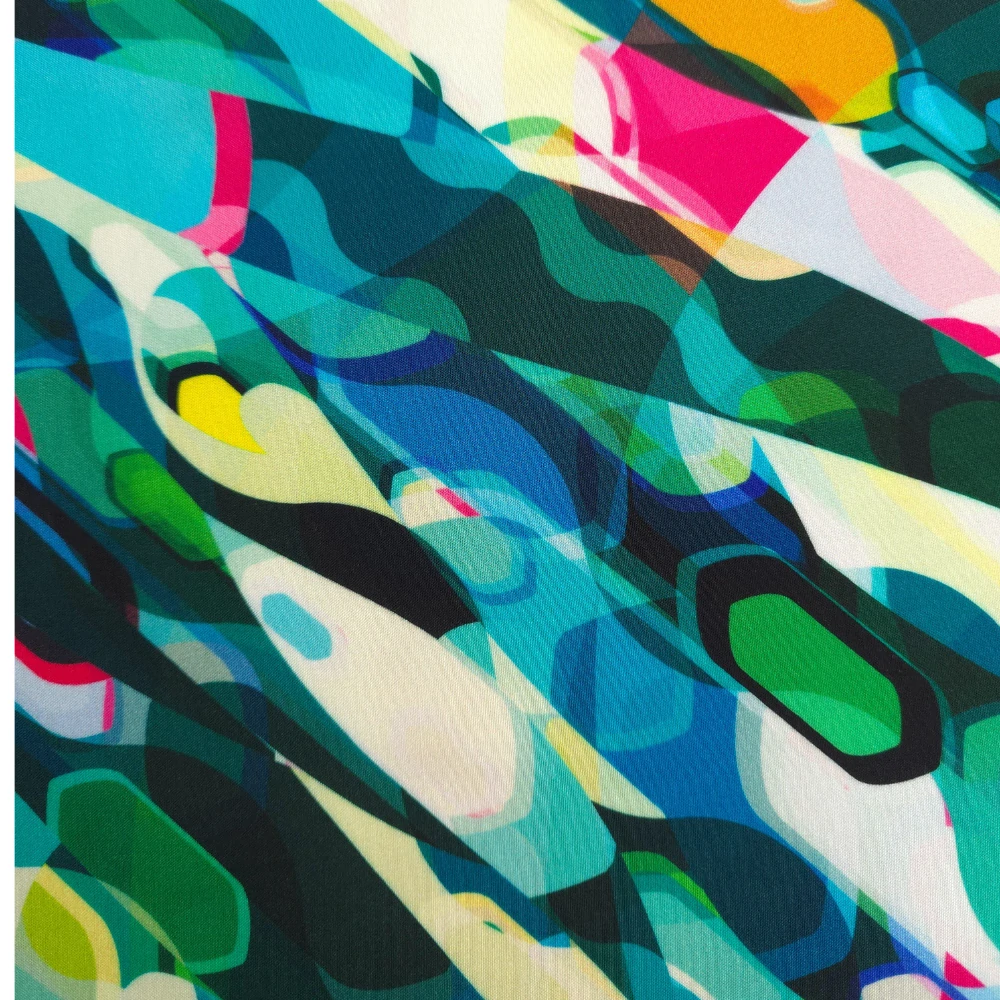 viskózové plátno, vzor laguna