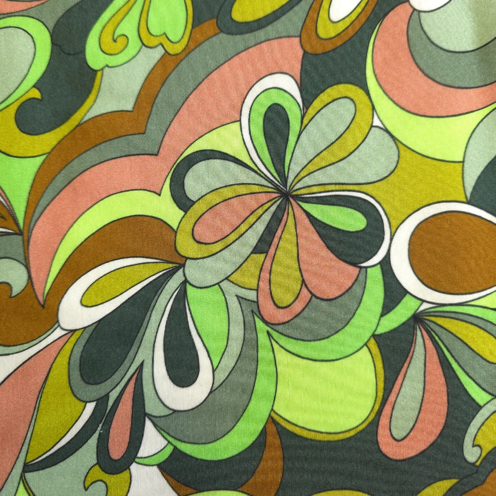 viskózové plátno, vzor Emilio zelenohnědý