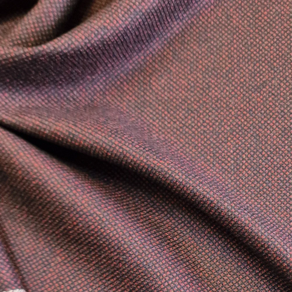 oblekovka tweed, vlna, bordó/černá