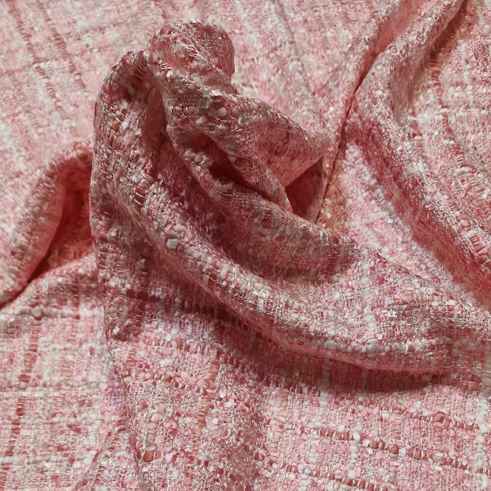 kostýmovka typu Chanel, růžová