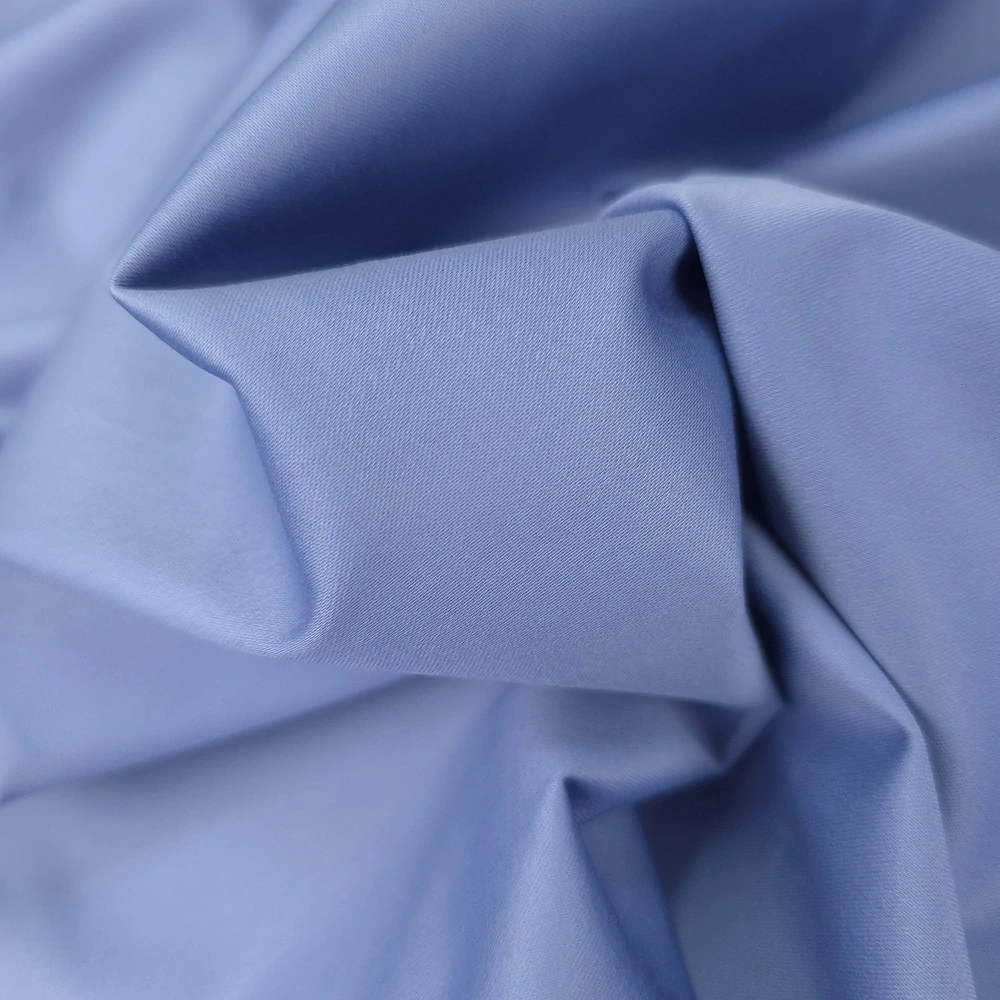 bavlněný elastický satén, světle modrá 364